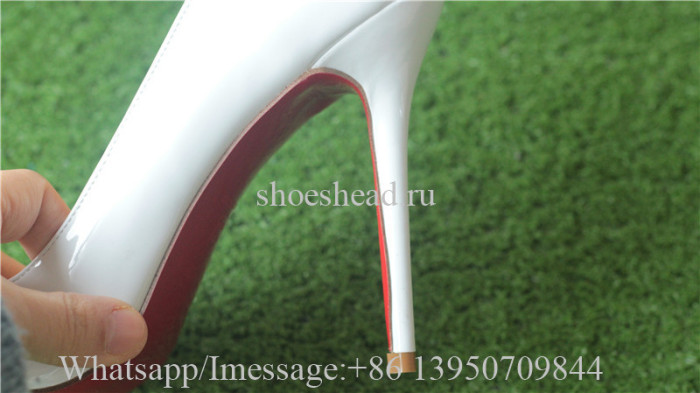 Christian Louboutin Leather High Heels White