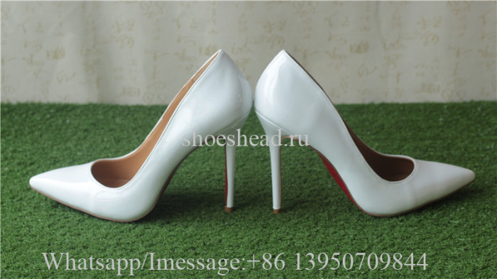 Christian Louboutin Leather High Heels White