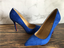 Christian Louuboutin High Heels Blue Suede 12cm