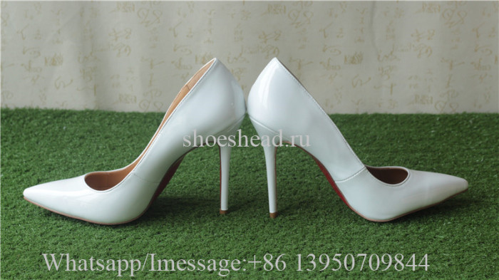 Christian Louboutin Leather High Heels White