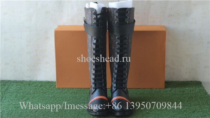 Louis Vuitton The Knee Monogram Leather Boots