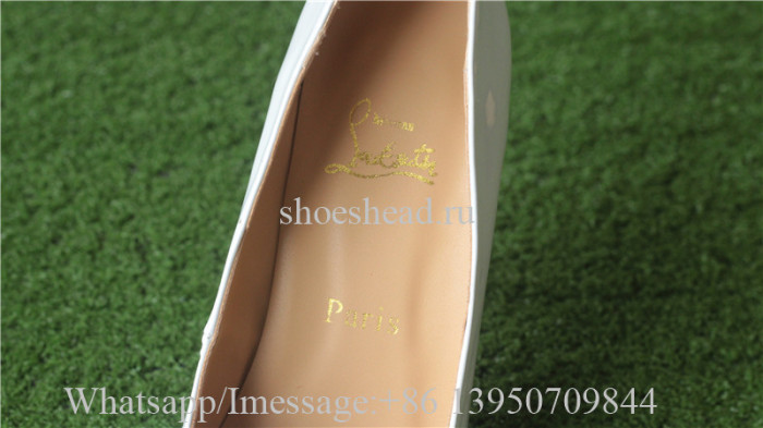 Christian Louboutin Leather High Heels White