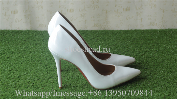 Christian Louboutin Leather High Heels White