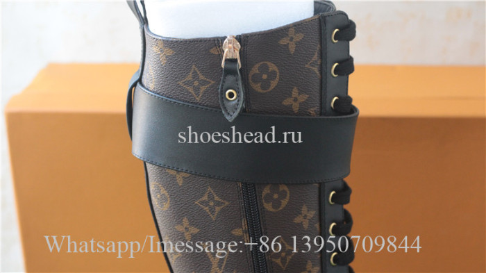 Louis Vuitton The Knee Monogram Leather Boots