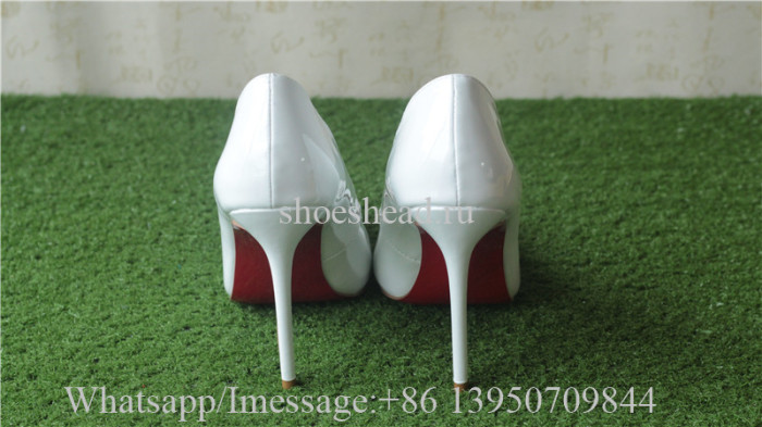 Christian Louboutin Leather High Heels White