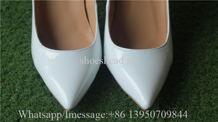 Christian Louboutin Leather High Heels White