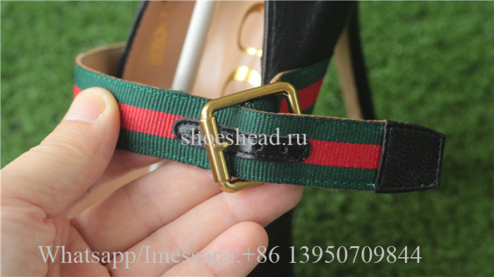 Gucci Black Leather Heels 12cm