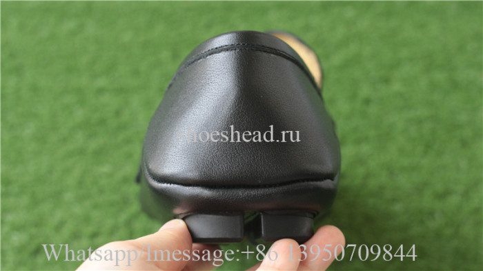 Gucci Loafer Shoes Black Leather