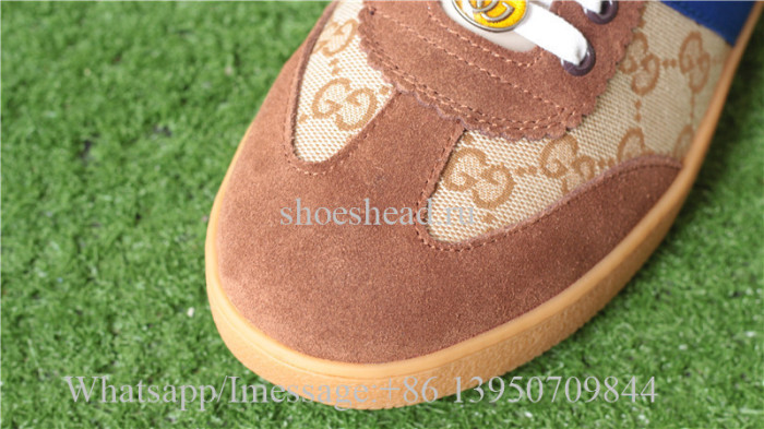Gucci Ace Embroidered Brown Blue Red