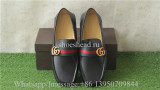 Gucci Loafer Shoes Black Leather