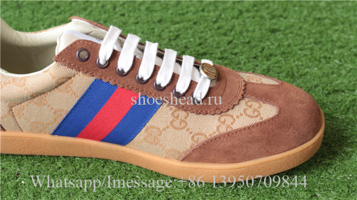 Gucci Ace Embroidered Brown Blue Red