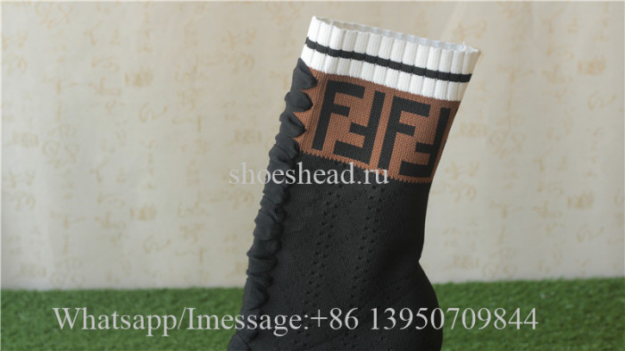 Fendi Rockoko Knit Ankle Sock Boots