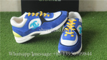 Chanel Sneaker Blue Suede Yellow White