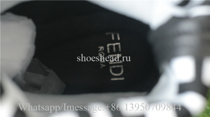 Fendi FF Print Sock Boot Sneakers Black
