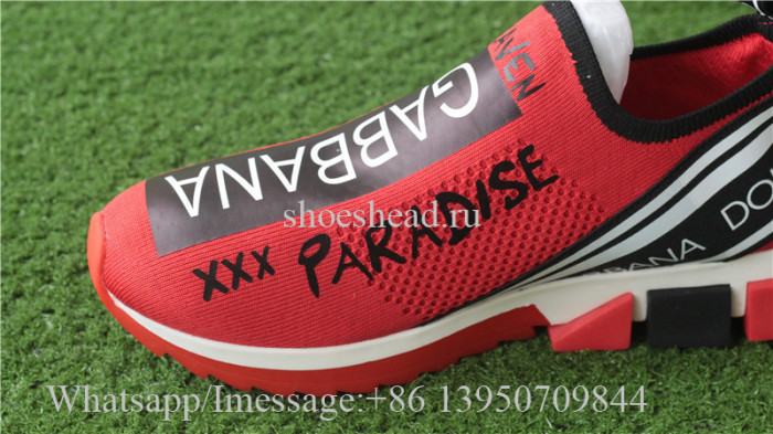 Dolce & Gabbana Slip-on Styling Sneaker Red