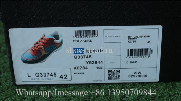 Chanel Sneaker Blue Yellow Orange