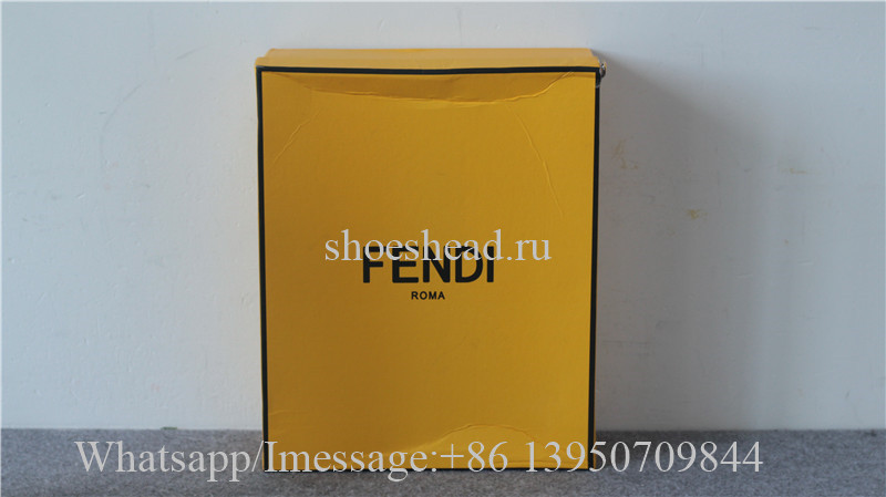 Fendi Women's Leather & Knit Combat Knee Boots Black