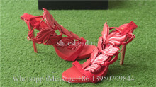 Giuseppe Zanotti Patent Winged Sandal Red High Heels