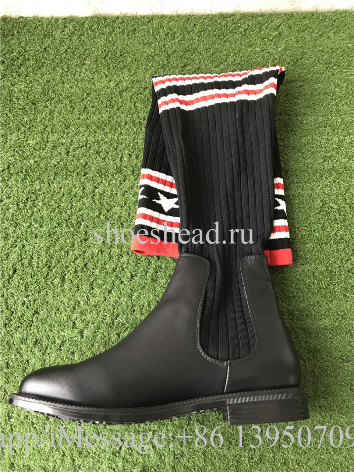 Givenchy Over The Knee Rubber Sock Boot
