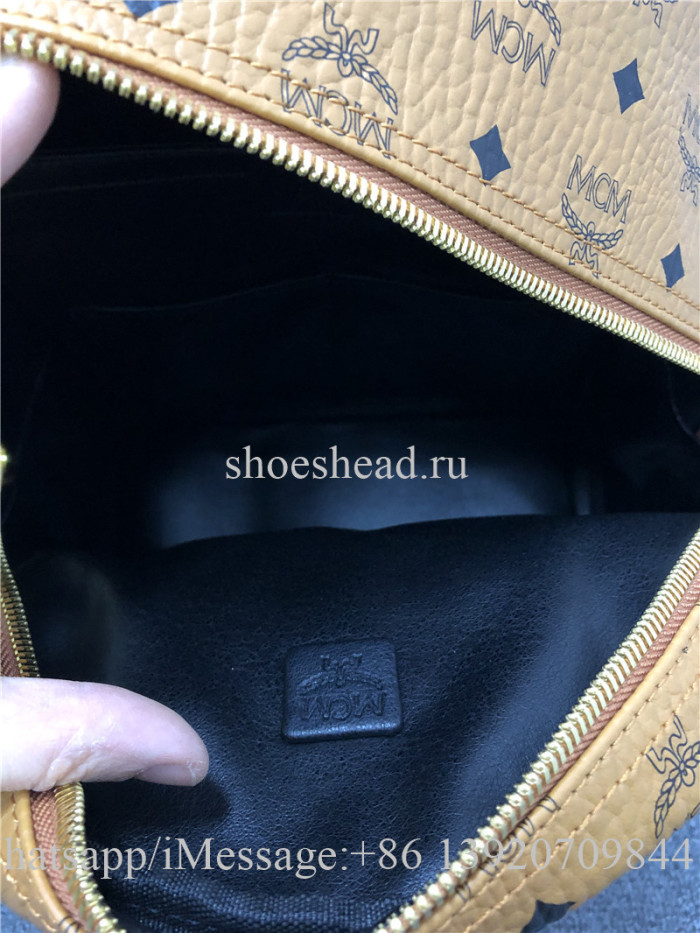 MCM Stark Large Side Stud Backpack Tan