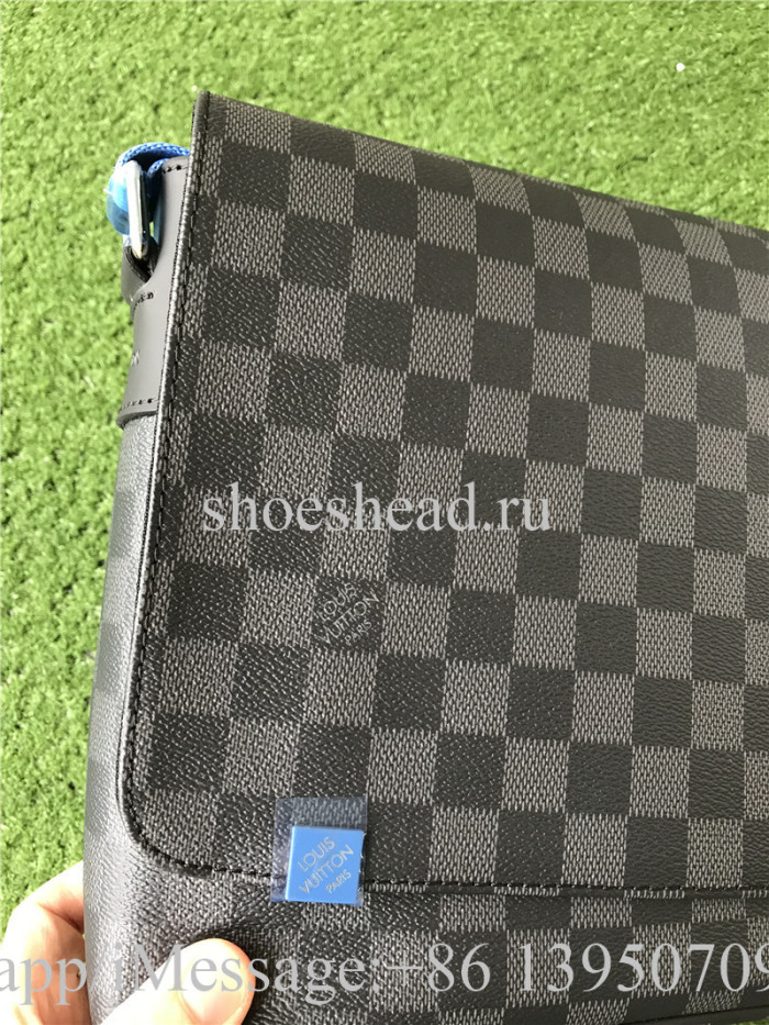 Louis Vuitton District PM Damier Graphite Canvas Leather Bag