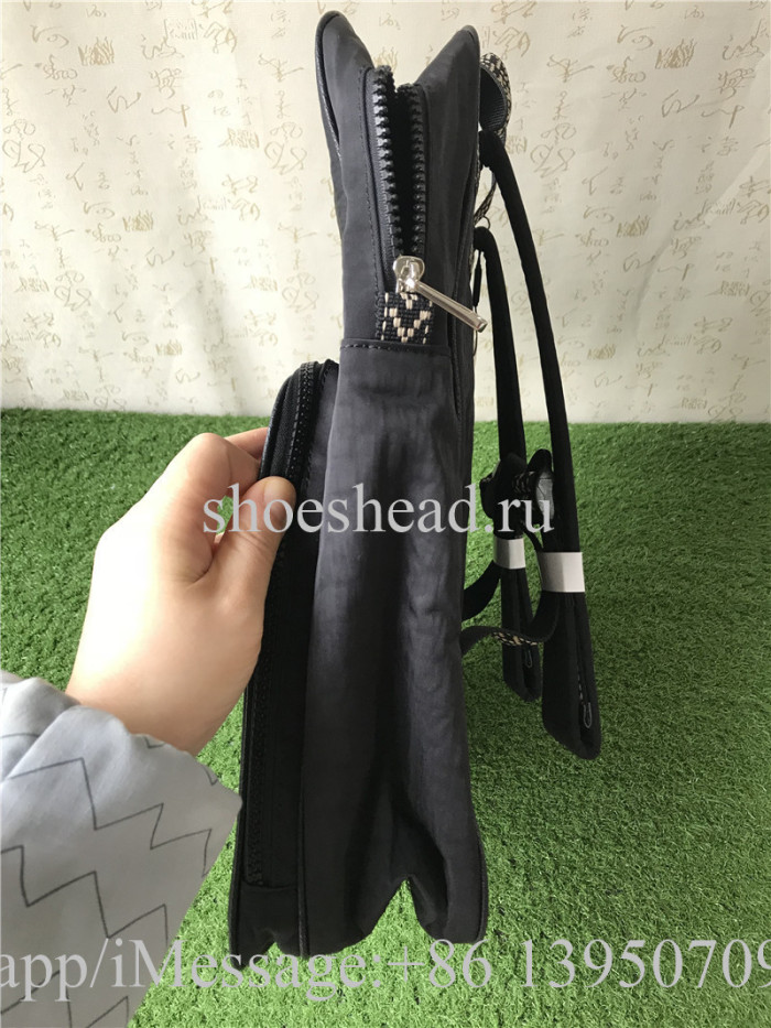 Gucci Backpack Canvas Splice Nylon Loved Black