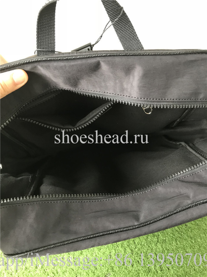Gucci Backpack Canvas Splice Nylon Loved Black
