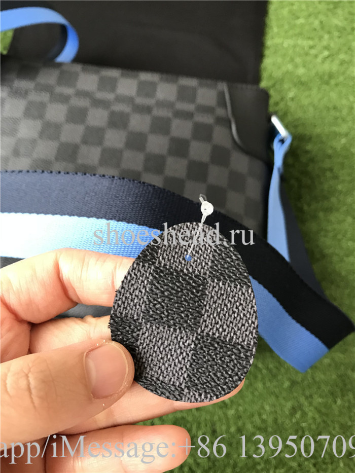 Louis Vuitton District PM Damier Graphite Canvas Leather Bag