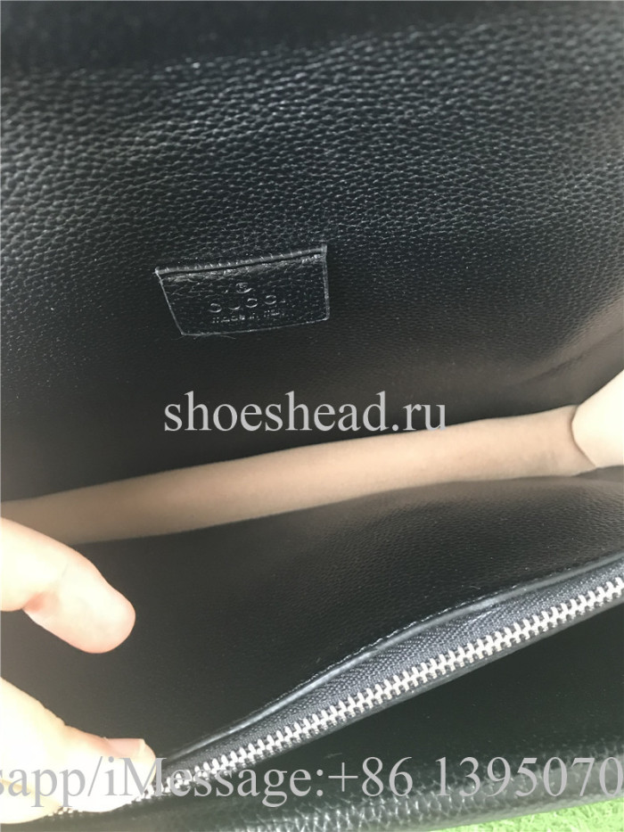 Gucci Black Leather Shoulder Bag