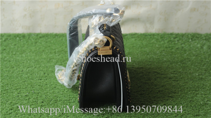 Chanel Black Leather Shoulder Bag