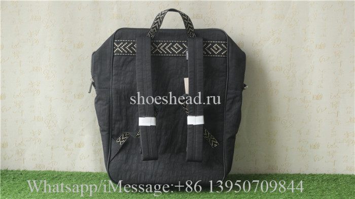 Gucci Backpack Canvas Splice Nylon Loved Black