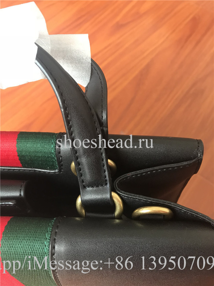 Gucci Monogram Black Leather Bag