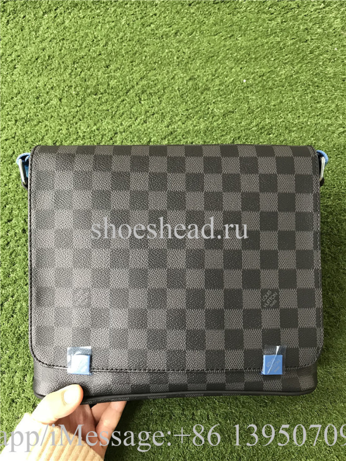 Louis Vuitton District PM Damier Graphite Canvas Leather Bag