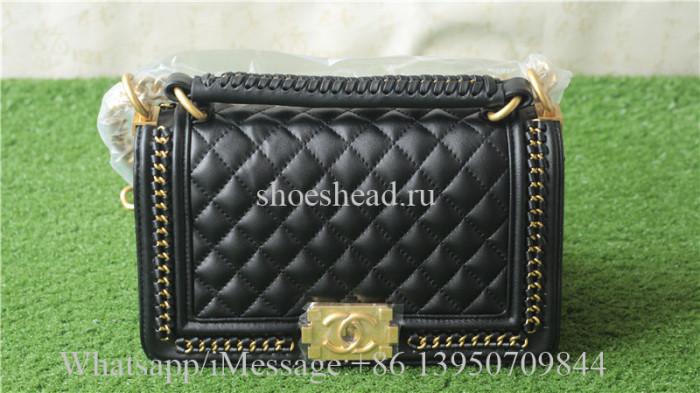 Chanel Black Leather Shoulder Bag