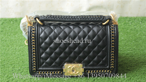 Chanel Black Leather Shoulder Bag