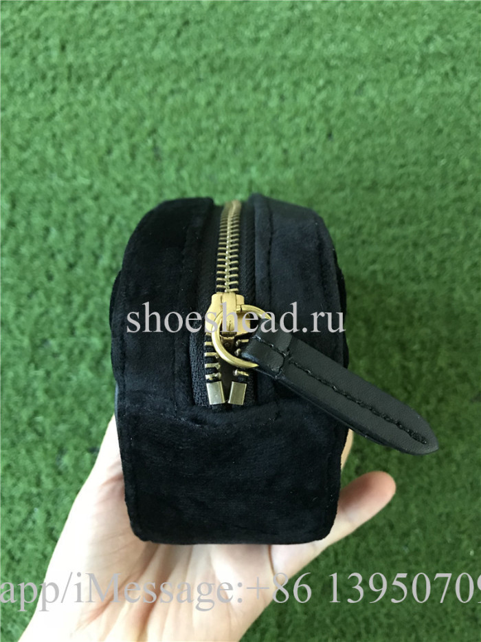 Gucci Black Velvet Waist Belt Bag