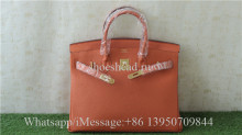 Hermes Orange Handbag