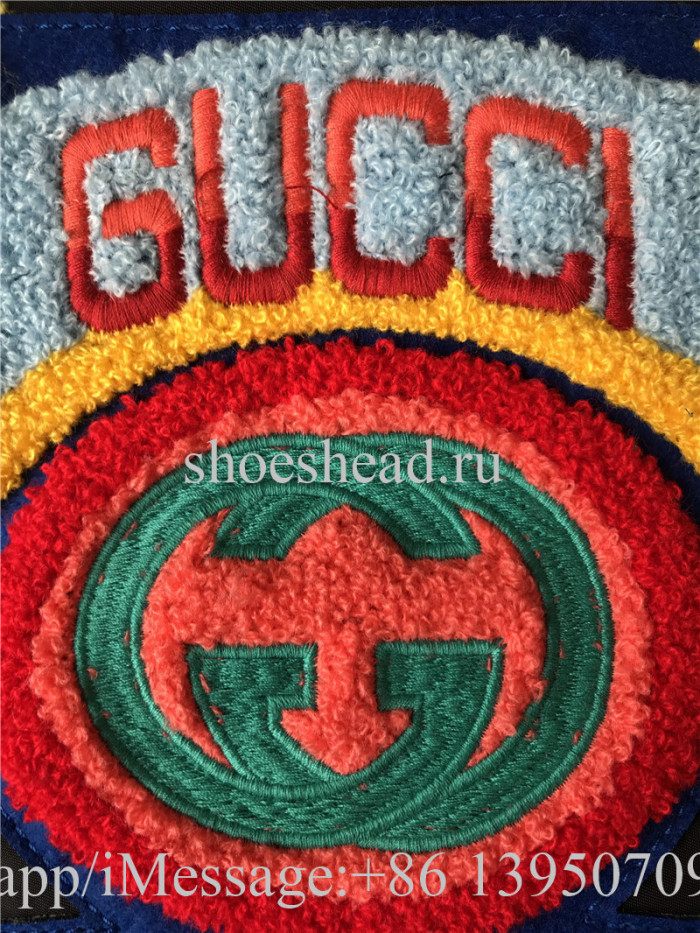 Gucci Backpack Canvas Splice Nylon Loved Black
