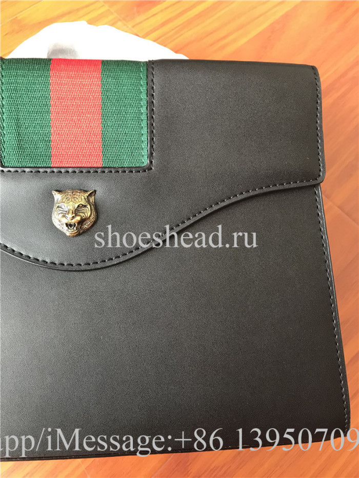 Gucci Monogram Black Leather Bag