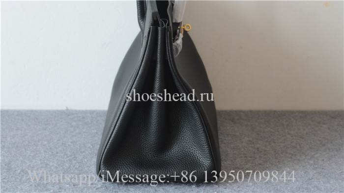 Hermes Black Leather Bag