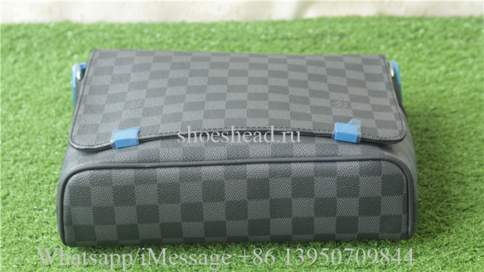 Louis Vuitton District PM Damier Graphite Canvas Leather Bag