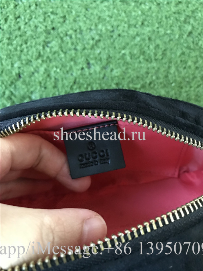 Gucci Black Velvet Waist Belt Bag