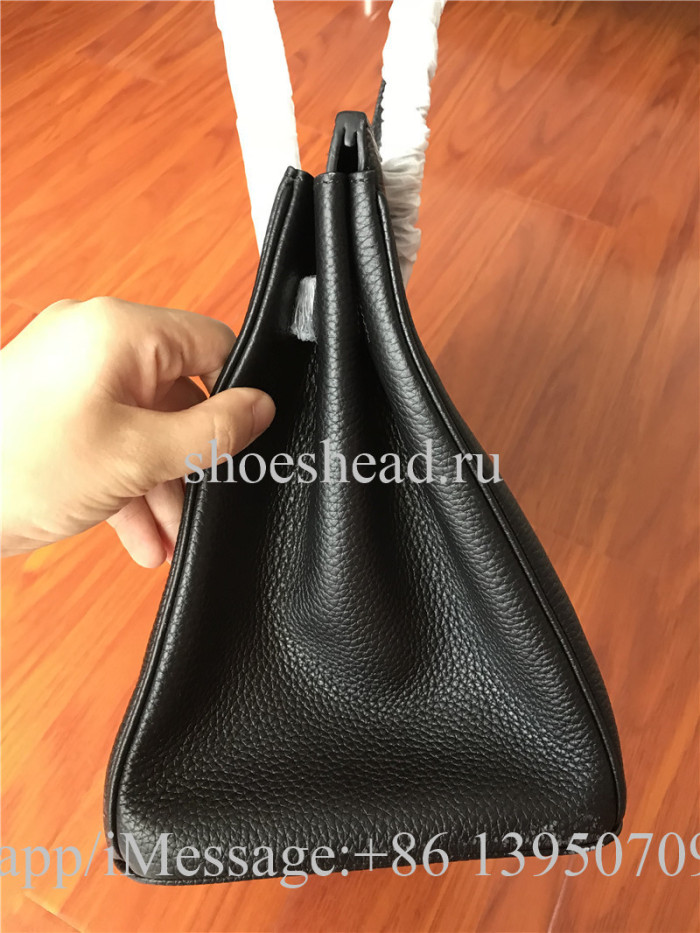 Hermes Black Leather Bag