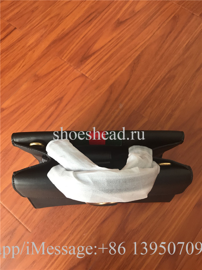 Gucci Monogram Black Leather Bag