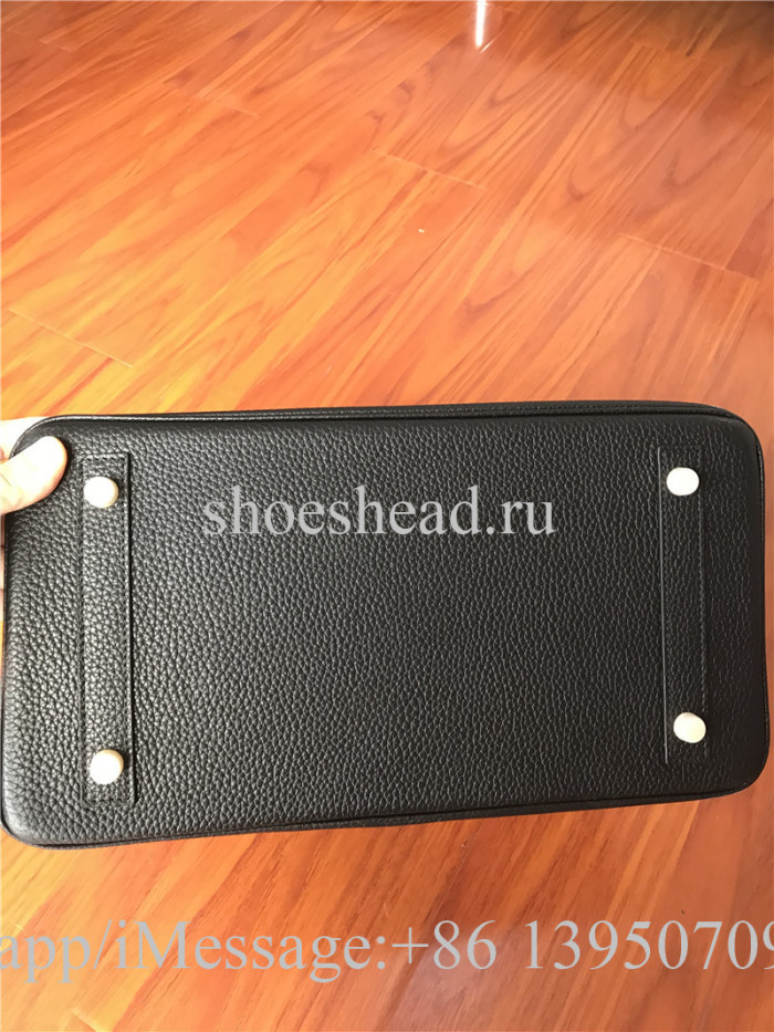 Hermes Black Leather Bag