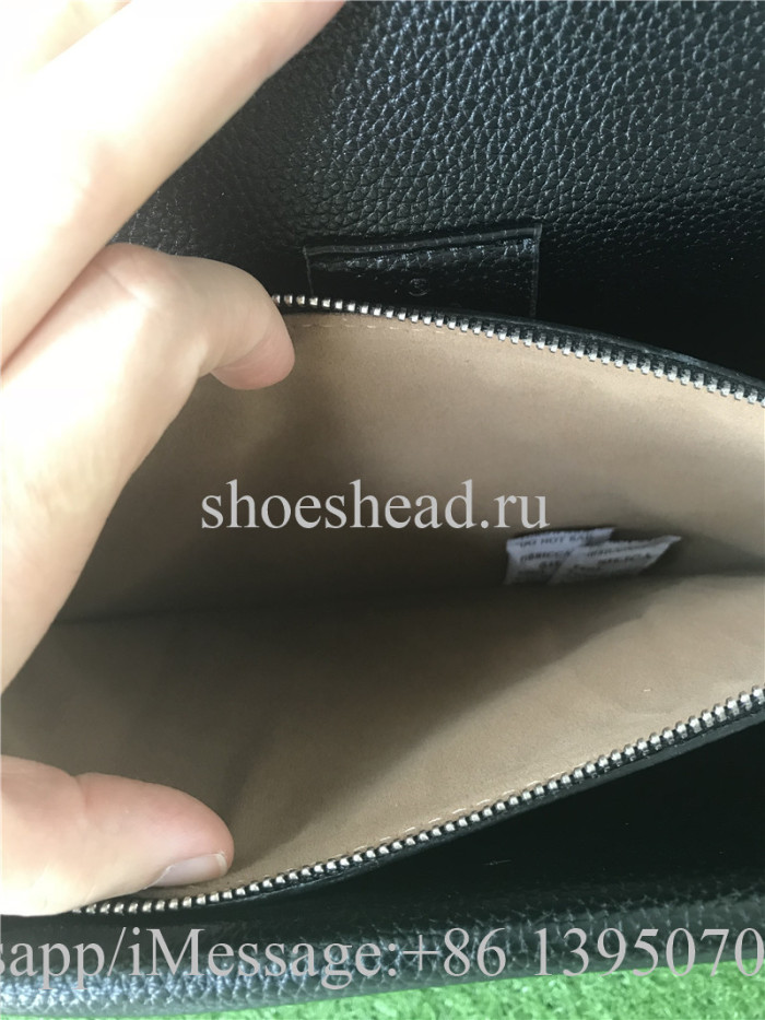 Gucci Black Leather Shoulder Bag