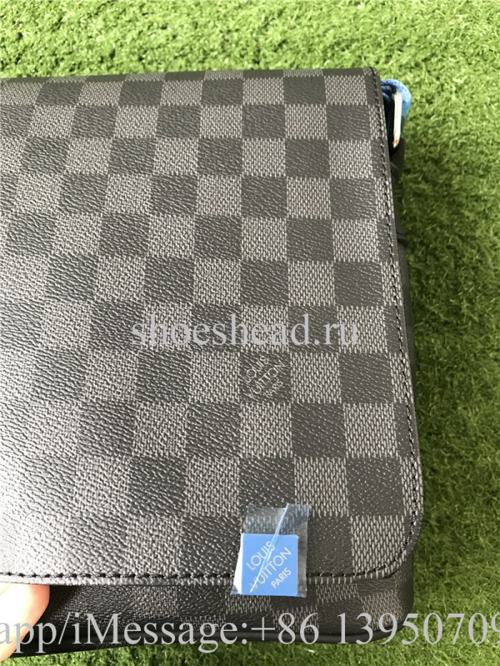 Louis Vuitton District PM Damier Graphite Canvas Leather Bag