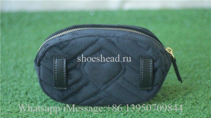 Gucci Black Velvet Waist Belt Bag