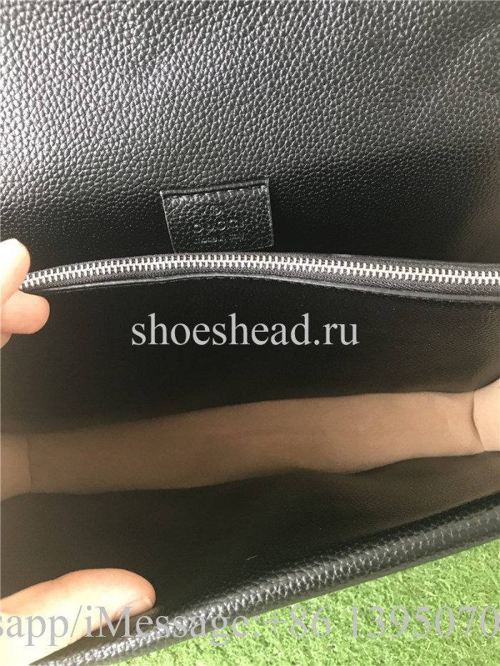 Gucci Black Leather Shoulder Bag