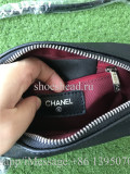 Chanel Monogram Black Leather Shoulder Bag